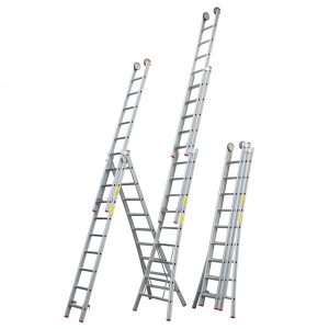 SuperPRO 3-delige reform ladder met uitgebogen bomen